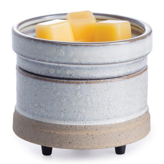 Rustic White Dual Fragrance Warmers | The Columbia Fragrance Co.