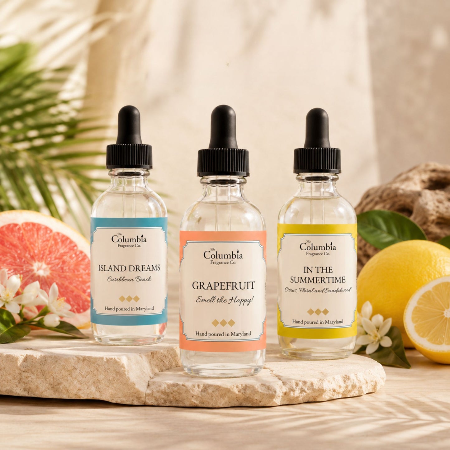 Sunlit Escape home fragrance oil bundle