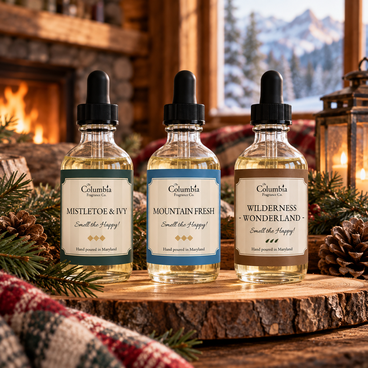 Winter Cabin home fragrance oil bundle, 2 oz