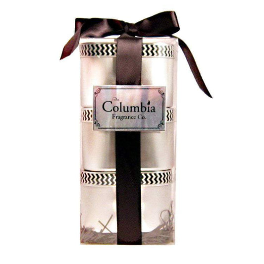 Gift cube - set of three 12 oz travel tins - The Columbia Fragrance Co.