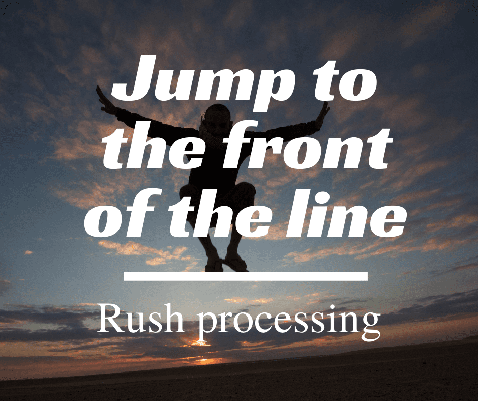 Jump to the Front of the Line (Rush Processing) - The Columbia Fragrance Co.
